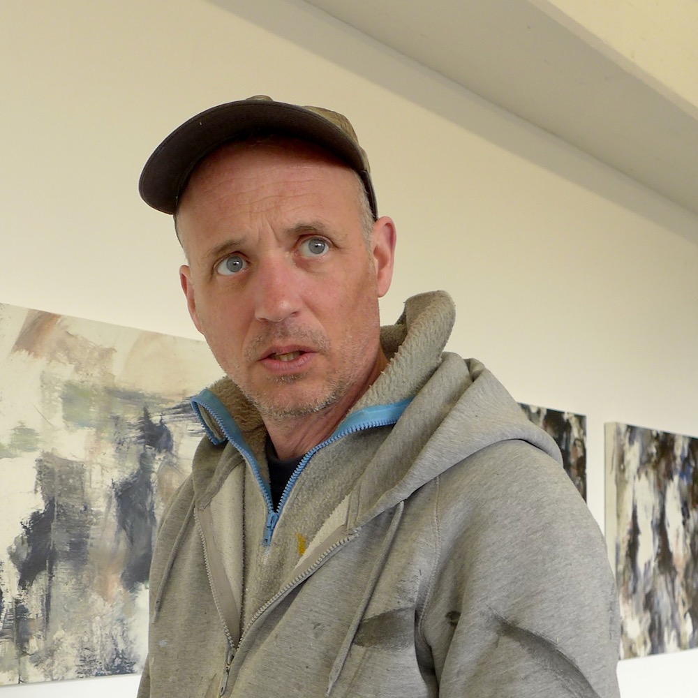 Schweizer Kunstmaler Martin Reukauf In seinem Atelier Vitaltransformer div. Arbeiten 2020 - 2022